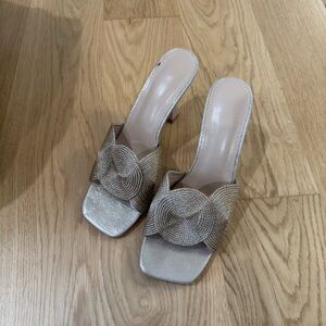 SHEIN Gold Women's Mule Heels